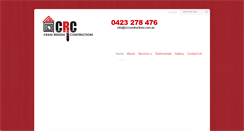 Desktop Screenshot of crcconstructions.com.au